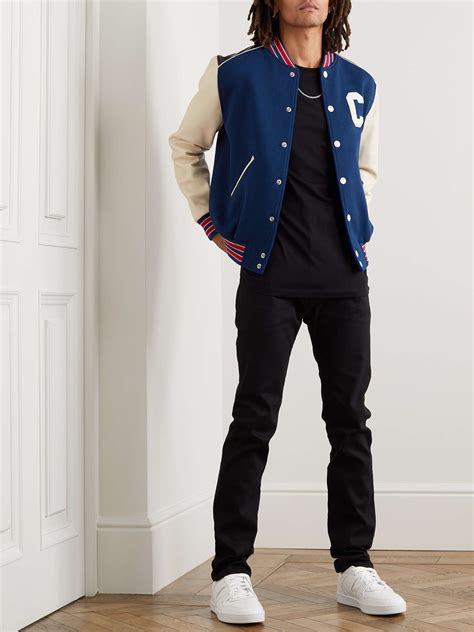 celine jackets men|Celine men's varsity jacket.